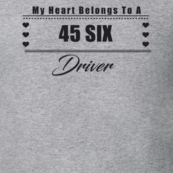 My Heart Belongs To A 1945 Six Driver Light Color T Shirt