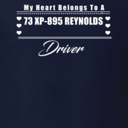 My Heart Belongs To A 1973 Xp-895 Reynolds Driver Dark Color T Shirt