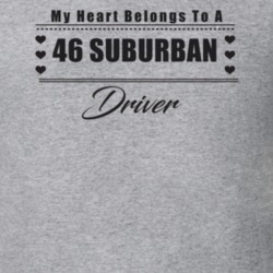 My Heart Belongs To A 1946 Suburban Driver Light Color T Shirt