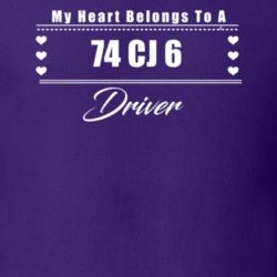 My Heart Belongs To A 1974 Cj 6 Driver Dark Color T Shirt