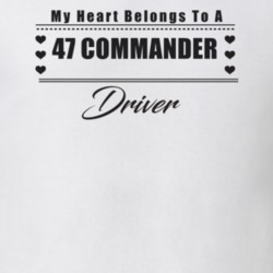 My Heart Belongs To A 1947 Commander Driver Light Color T Shirt