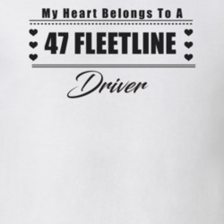 My Heart Belongs To A 1947 Fleetline Driver Light Color T Shirt