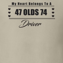 My Heart Belongs To A 1947 Olds 74 Driver Light Color T Shirt