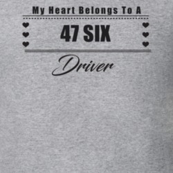 My Heart Belongs To A 1947 Six Driver Light Color T Shirt