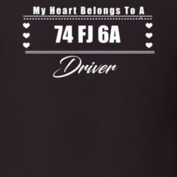 My Heart Belongs To A 1974 Fj 6A Driver Dark Color T Shirt