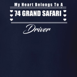 My Heart Belongs To A 1974 Grand Safari Driver Dark Color T Shirt