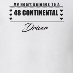 My Heart Belongs To A 1948 Continental Driver Light Color T Shirt