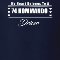 My Heart Belongs To A 1974 Kommando Driver Dark Color T Shirt