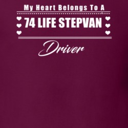 My Heart Belongs To A 1974 Life Stepvan Driver Dark Color T Shirt