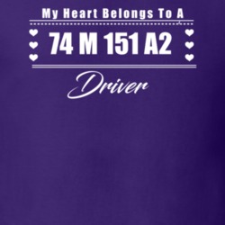 My Heart Belongs To A 1974 M 151 A2 Driver Dark Color T Shirt