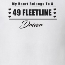 My Heart Belongs To A 1949 Fleetline Driver Light Color T Shirt