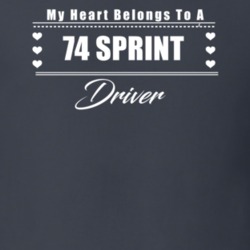 My Heart Belongs To A 1974 Sprint Driver Dark Color T Shirt