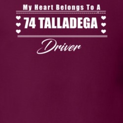 My Heart Belongs To A 1974 Talladega Driver Dark Color T Shirt