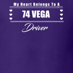 My Heart Belongs To A 1974 Vega Driver Dark Color T Shirt