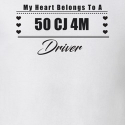My Heart Belongs To A 1950 Cj 4M Driver Light Color T Shirt