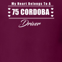 My Heart Belongs To A 1975 Cordoba Driver Dark Color T Shirt