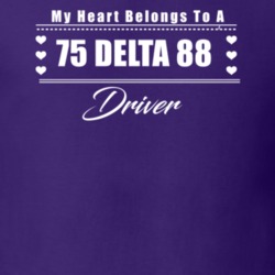 My Heart Belongs To A 1975 Delta 88 Driver Dark Color T Shirt