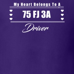 My Heart Belongs To A 1975 Fj 3A Driver Dark Color T Shirt