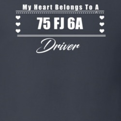 My Heart Belongs To A 1975 Fj 6A Driver Dark Color T Shirt