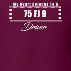 My Heart Belongs To A 1975 Fj 9 Driver Dark Color T Shirt