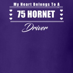 My Heart Belongs To A 1975 Hornet Driver Dark Color T Shirt