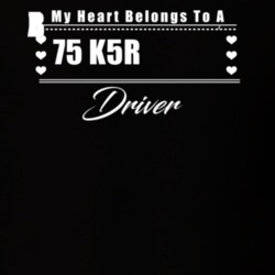 My Heart Belongs To A 1975 K5 Blazer Driver Dark Color T Shirt