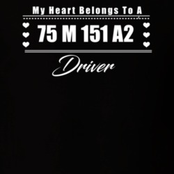 My Heart Belongs To A 1975 M 151 A2 Driver Dark Color T Shirt