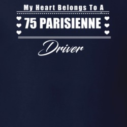 My Heart Belongs To A 1975 Parisienne Driver Dark Color T Shirt