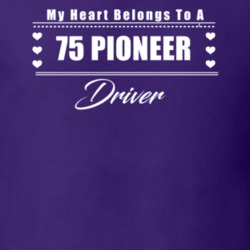 My Heart Belongs To A 1975 Pioneer Driver Dark Color T Shirt