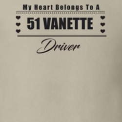 My Heart Belongs To A 1951 Vanette Driver Light Color T Shirt