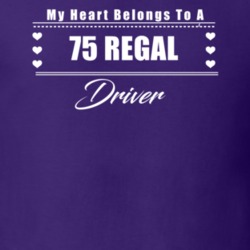 My Heart Belongs To A 1975 Regal Driver Dark Color T Shirt