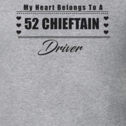 My Heart Belongs To A 1952 Chieftain Driver Light Color T Shirt