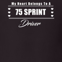 My Heart Belongs To A 1975 Sprint Driver Dark Color T Shirt