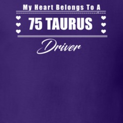 My Heart Belongs To A 1975 Taurus Driver Dark Color T Shirt