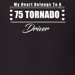 My Heart Belongs To A 1975 Tornado Driver Dark Color T Shirt