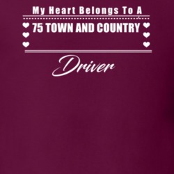 My Heart Belongs To A 1975 Town And Country Driver Dark Color T Shirt