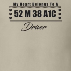 My Heart Belongs To A 1952 M 38 A1C Driver Light Color T Shirt