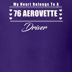 My Heart Belongs To A 1976 Aerovette Driver Dark Color T Shirt