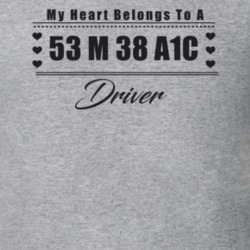 My Heart Belongs To A 1953 M 38 A1C Driver Light Color T Shirt