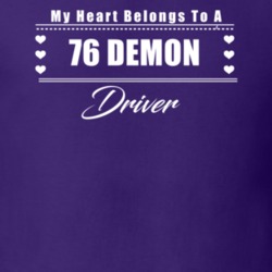 My Heart Belongs To A 1976 Demon Driver Dark Color T Shirt