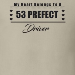 My Heart Belongs To A 1953 Prefect Driver Light Color T Shirt