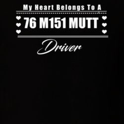 My Heart Belongs To A 1976 M151 Mutt Driver Dark Color T Shirt