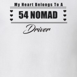 My Heart Belongs To A 1954 Nomad Driver Light Color T Shirt
