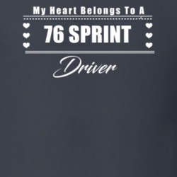 My Heart Belongs To A 1976 Sprint Driver Dark Color T Shirt
