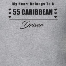My Heart Belongs To A 1955 Caribbean Driver Light Color T Shirt