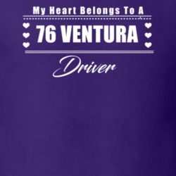 My Heart Belongs To A 1976 Ventura Driver Dark Color T Shirt