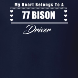 My Heart Belongs To A 1977 Bison Driver Dark Color T Shirt