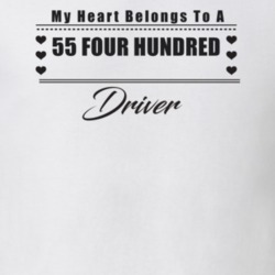 My Heart Belongs To A 1955 Four Hundred Driver Light Color T Shirt