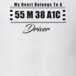 My Heart Belongs To A 1955 M 38 A1C Driver Light Color T Shirt