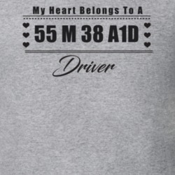 My Heart Belongs To A 1955 M 38 A1D Driver Light Color T Shirt